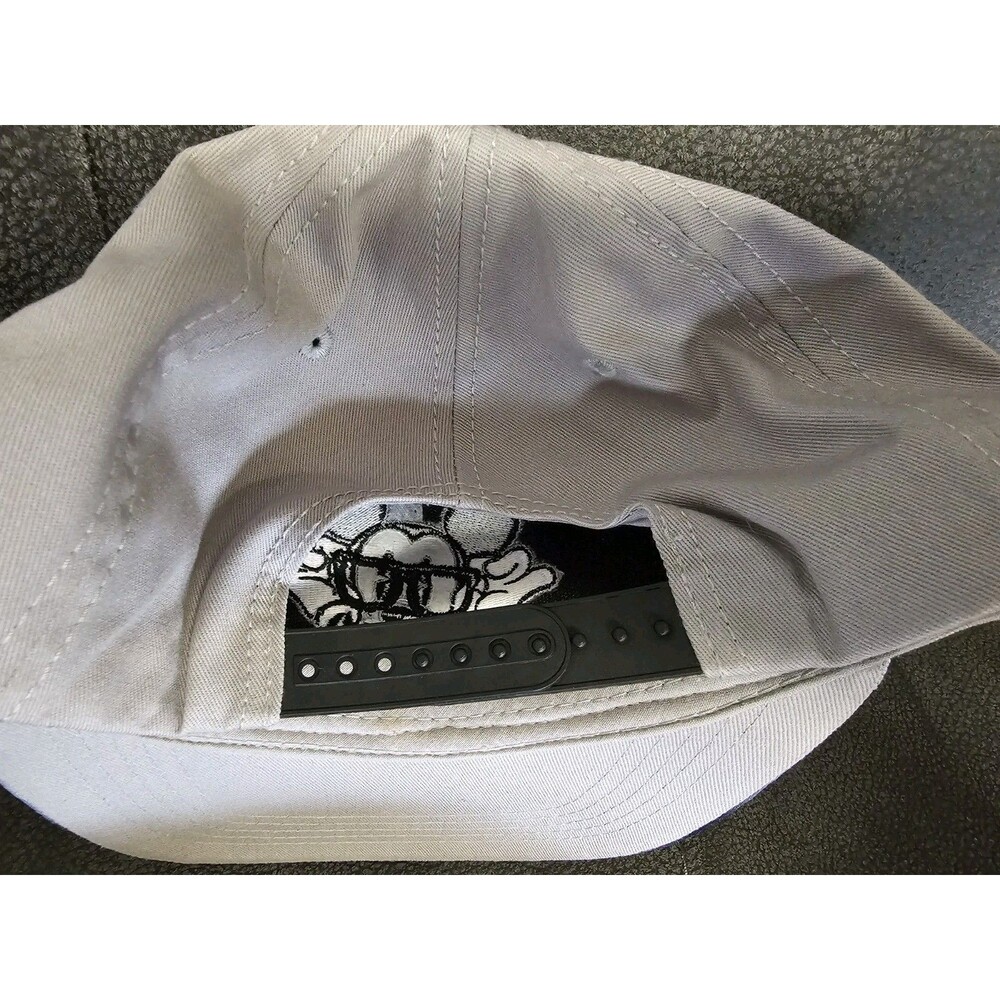 Disney Parks Mickey Mouse Embroidered Glasses Ball Gray Cap Snapback Adult - Picture 4 of 4